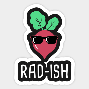 Rad-Ish – Funny Farmer's Market Design Sticker